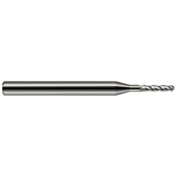 Miniature End Mill - 2 Flute - Ball, 0.0780" (5/64), Shank Dia.: 1/8"